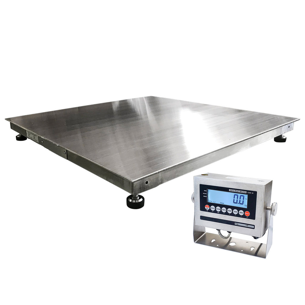 5,000 lbs Stainless Steel NTEP Floor Scale